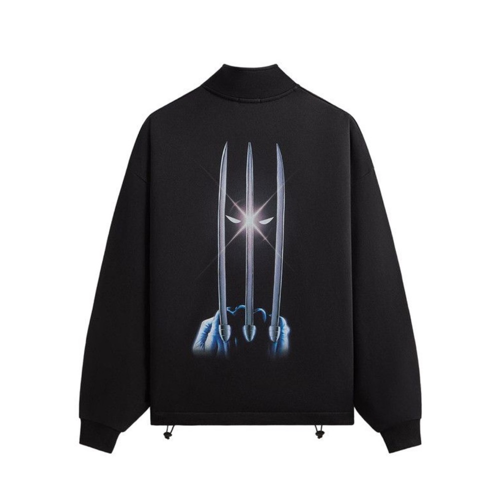 Kith Marvel Wolverine Nelson quarter zip sweatshirt size Large color Black